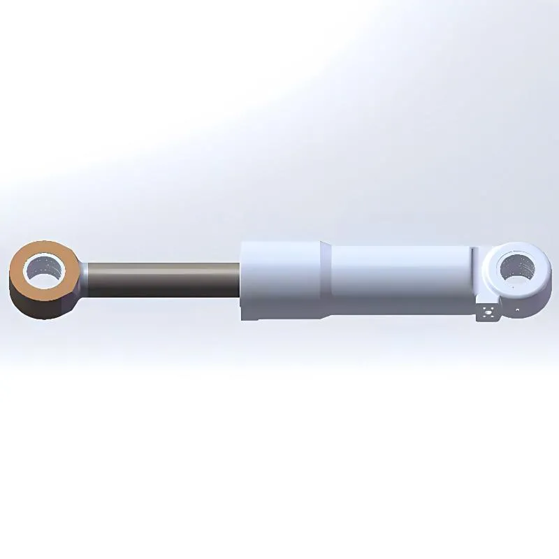 Double Clevis Mounted Excavator Hydraulic Cylinder 3D Model - Qicanchengmei