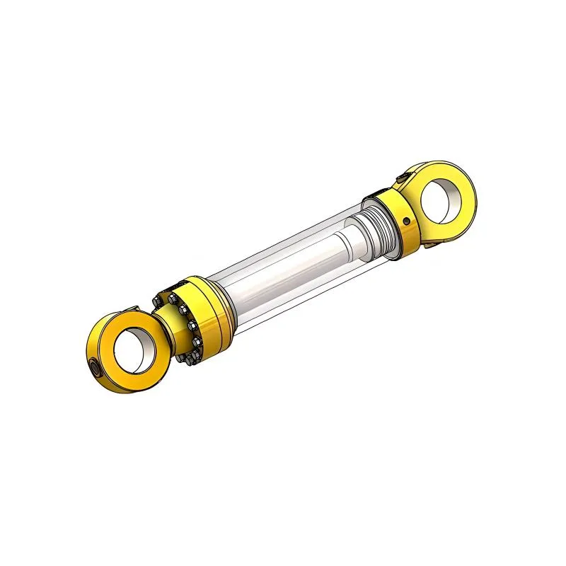 Bulldozer Hydraulic Cylinder 3D Transparent Internal Structure Model