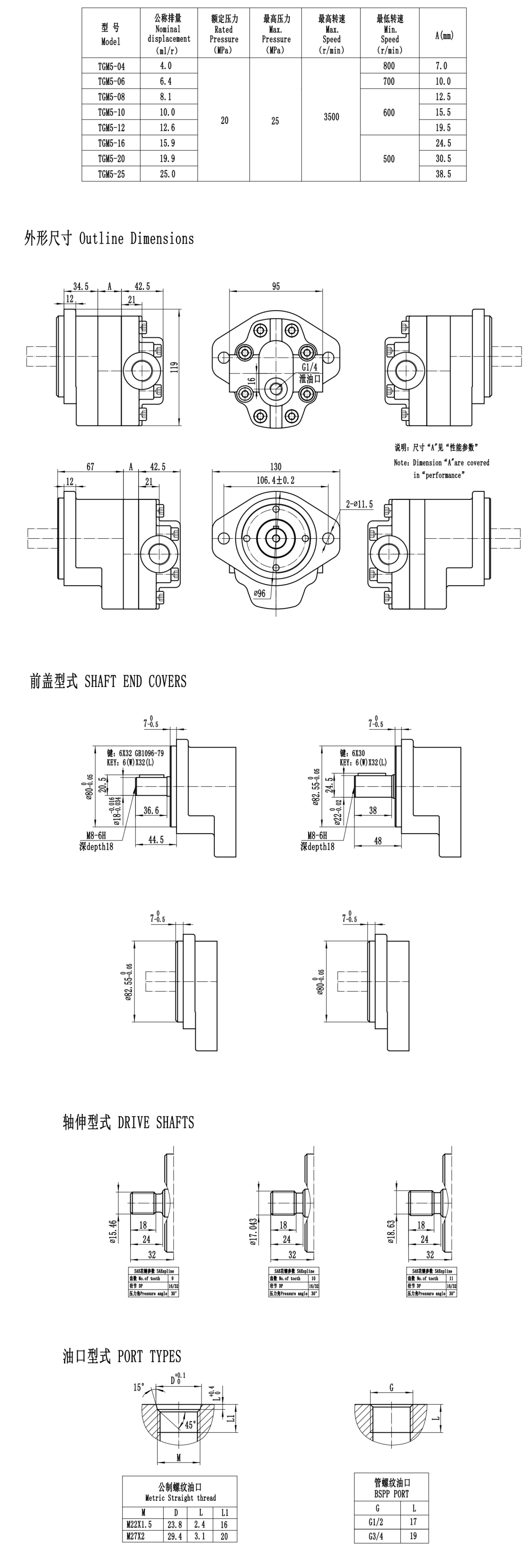 KC- Parsle-TGM5-In-house brand-Cast iron motor series gear pump